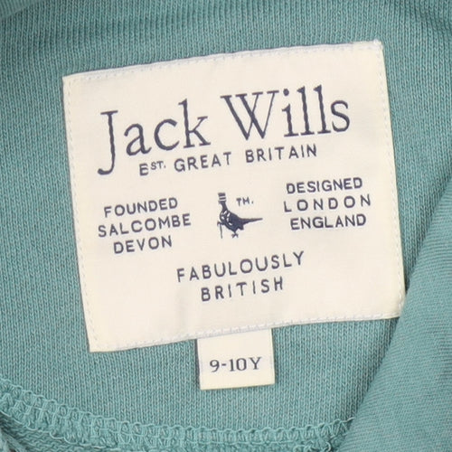 Jack Wills Boys Blue Hoodie, Logo, 9-10 Years, Casual Wear