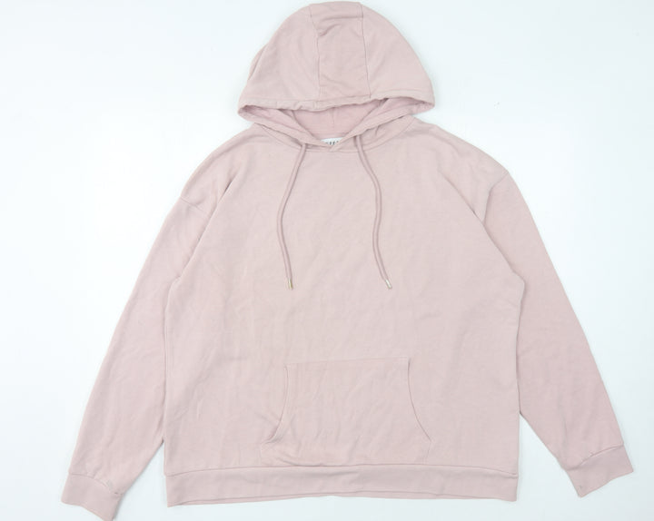 JEFF&CO Women's Pink Pullover Hoodie, Size 14-16, Casual