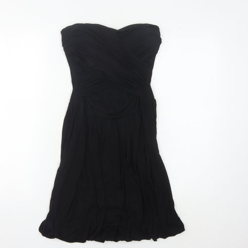 Warehouse Women's Black Strapless Dress Size 10