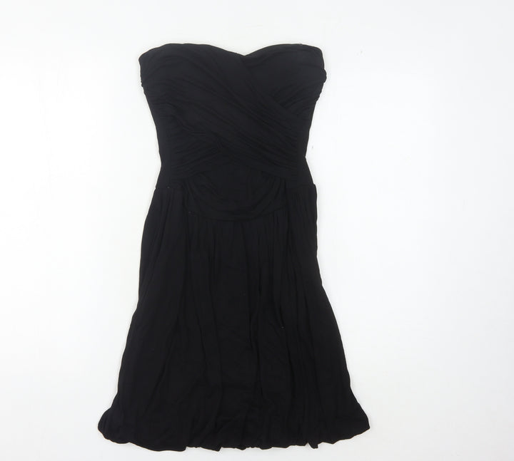 Warehouse Women's Black Strapless Dress Size 10