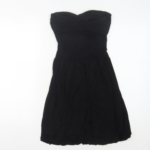 Warehouse Women's Black Strapless Dress Size 10