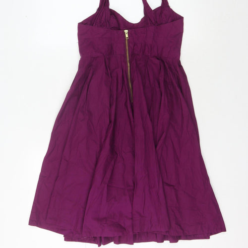 French Connection Women Purple Sleeveless Cocktail Dress