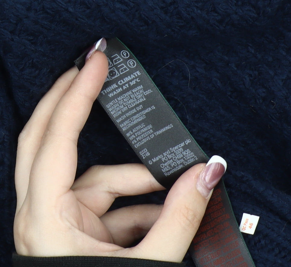 Marks and Spencer Navy Open Front Cardigan Women’s Size M