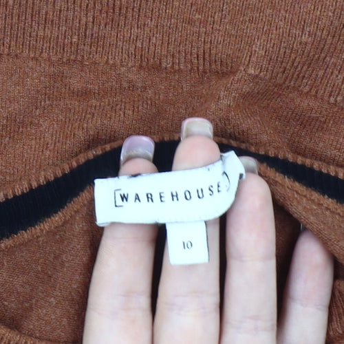 Warehouse Women's Brown Pullover Jumper Size 10