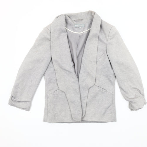Dorothy Perkins Grey Women's Blazer, Size 10, Shawl Collar