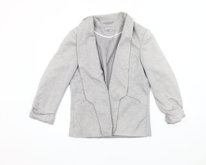 Dorothy Perkins Grey Women's Blazer, Size 10, Shawl Collar