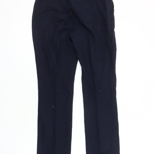 Zara Women's Black Chino Trousers Size 6 Cotton