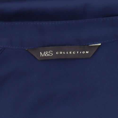 Marks and Spencer Women's Blue 3/4 Sleeve Blouse