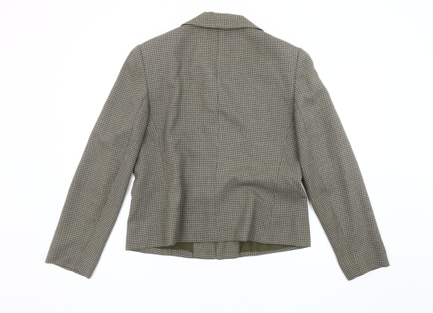 Jones Wear Women's Grey Houndstooth Suit Jacket Size 10
