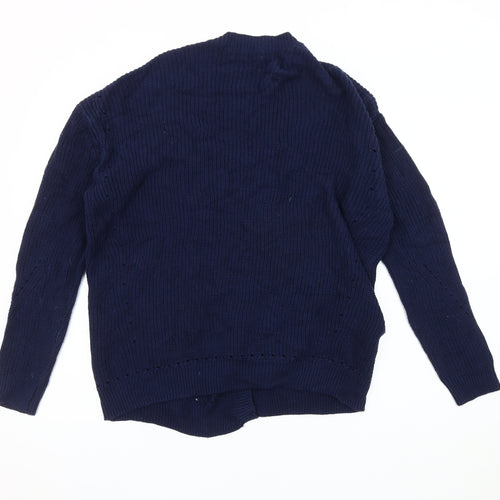 Mango Women's Blue Open Front Cardigan Size M