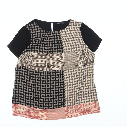 Marks and Spencer Women's Geometric Blouse - Size 14
