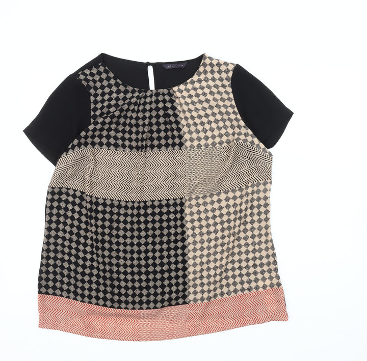 Marks and Spencer Women's Geometric Blouse - Size 14