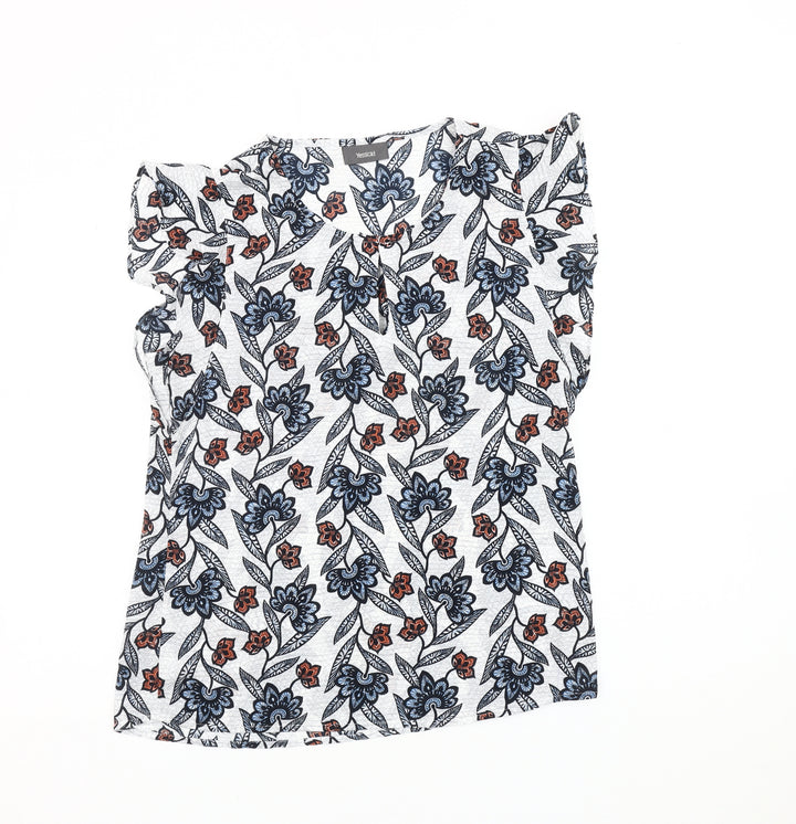 Yessica Women's Multicoloured Floral Top, Size 10