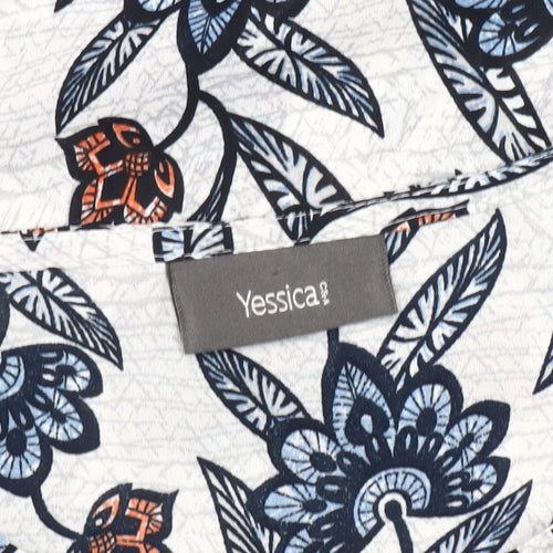 Yessica Women's Multicoloured Floral Top, Size 10