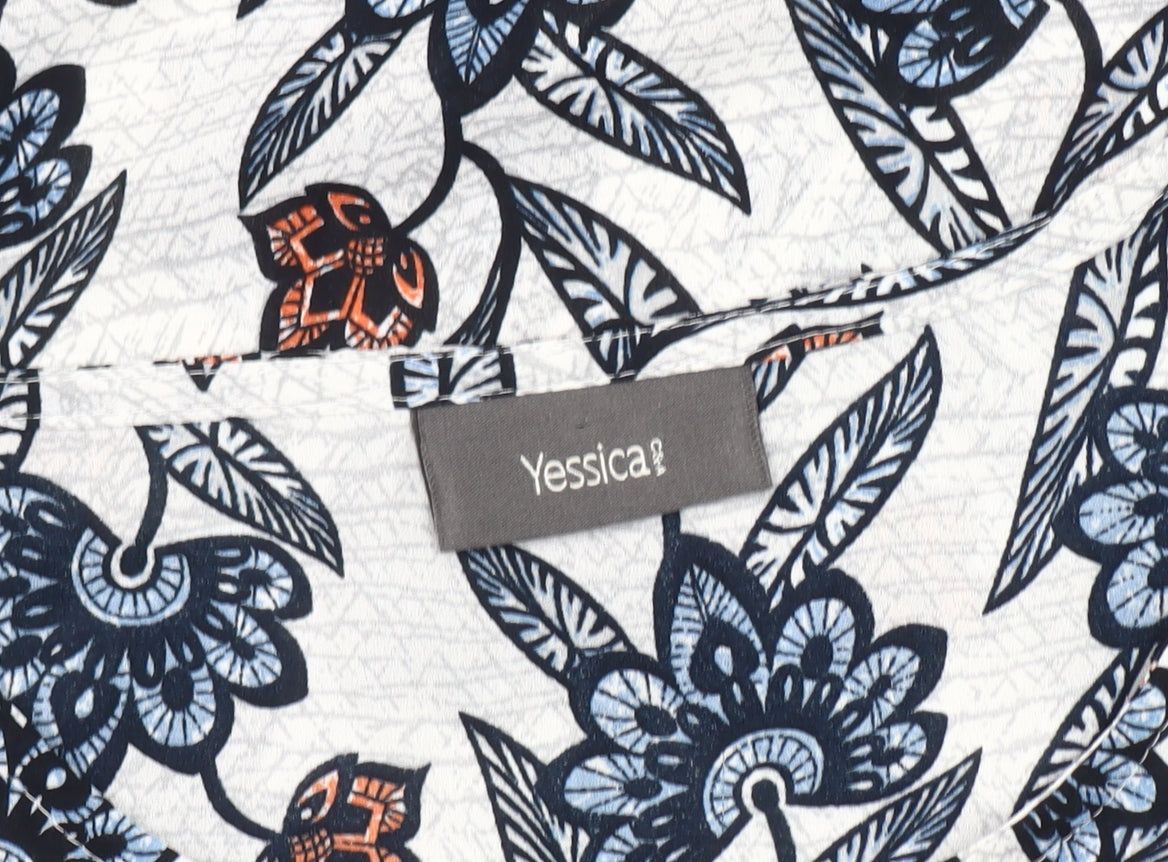 Yessica Women's Multicoloured Floral Top, Size 10