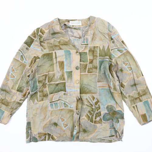Gallery Women's Multicoloured Silk Blouse