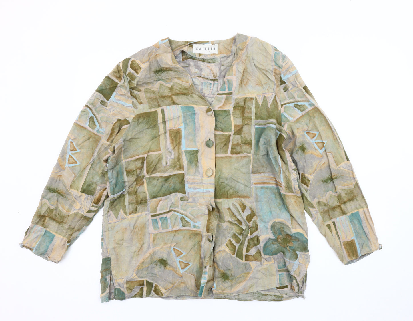 Gallery Women's Multicoloured Silk Blouse