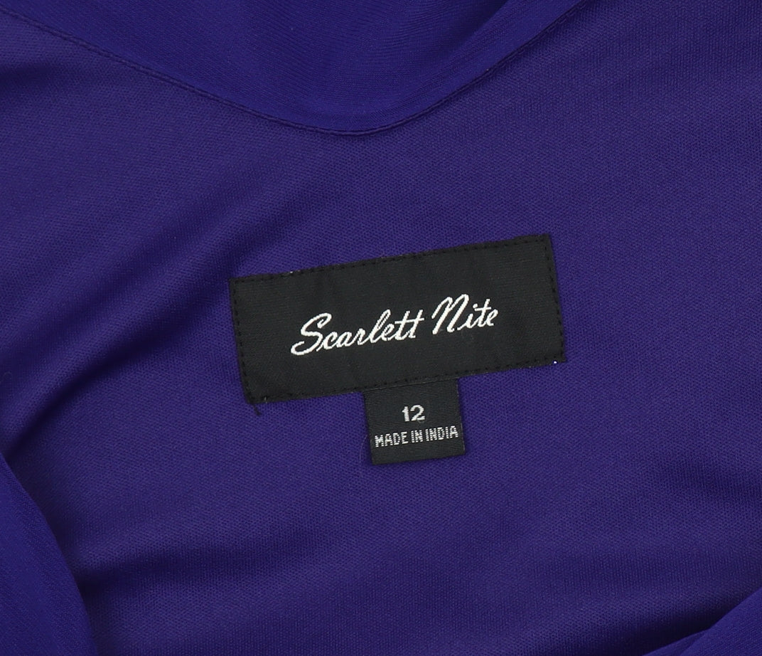 Scarlett Nite Women’s Purple Sheath Dress Size 12