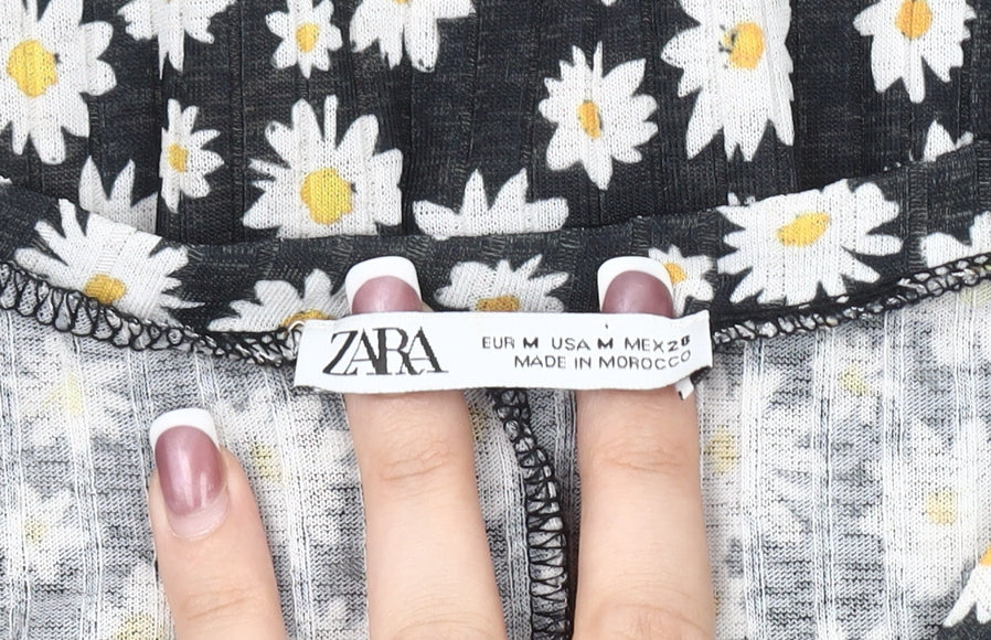 Zara Women's Floral A-Line Dress Size 12