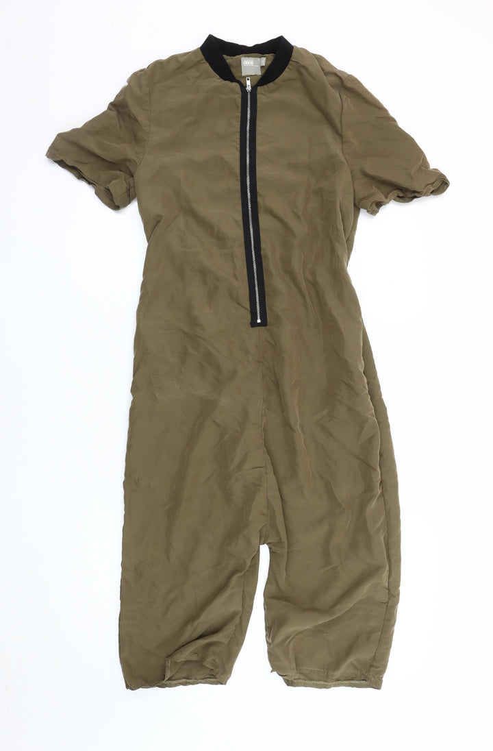 ASOS Women's Brown Short Sleeve Jumpsuit, Size 4