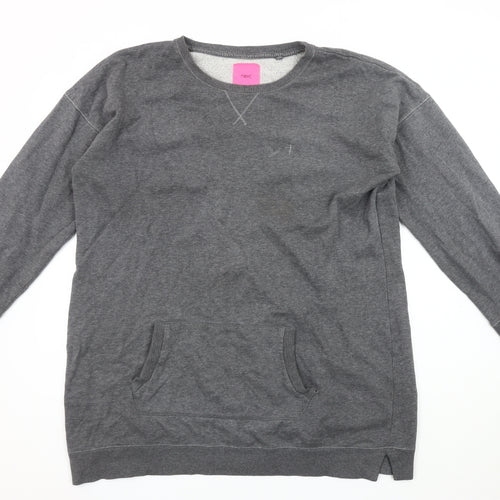 Next Men's Grey Pullover Sweatshirt L