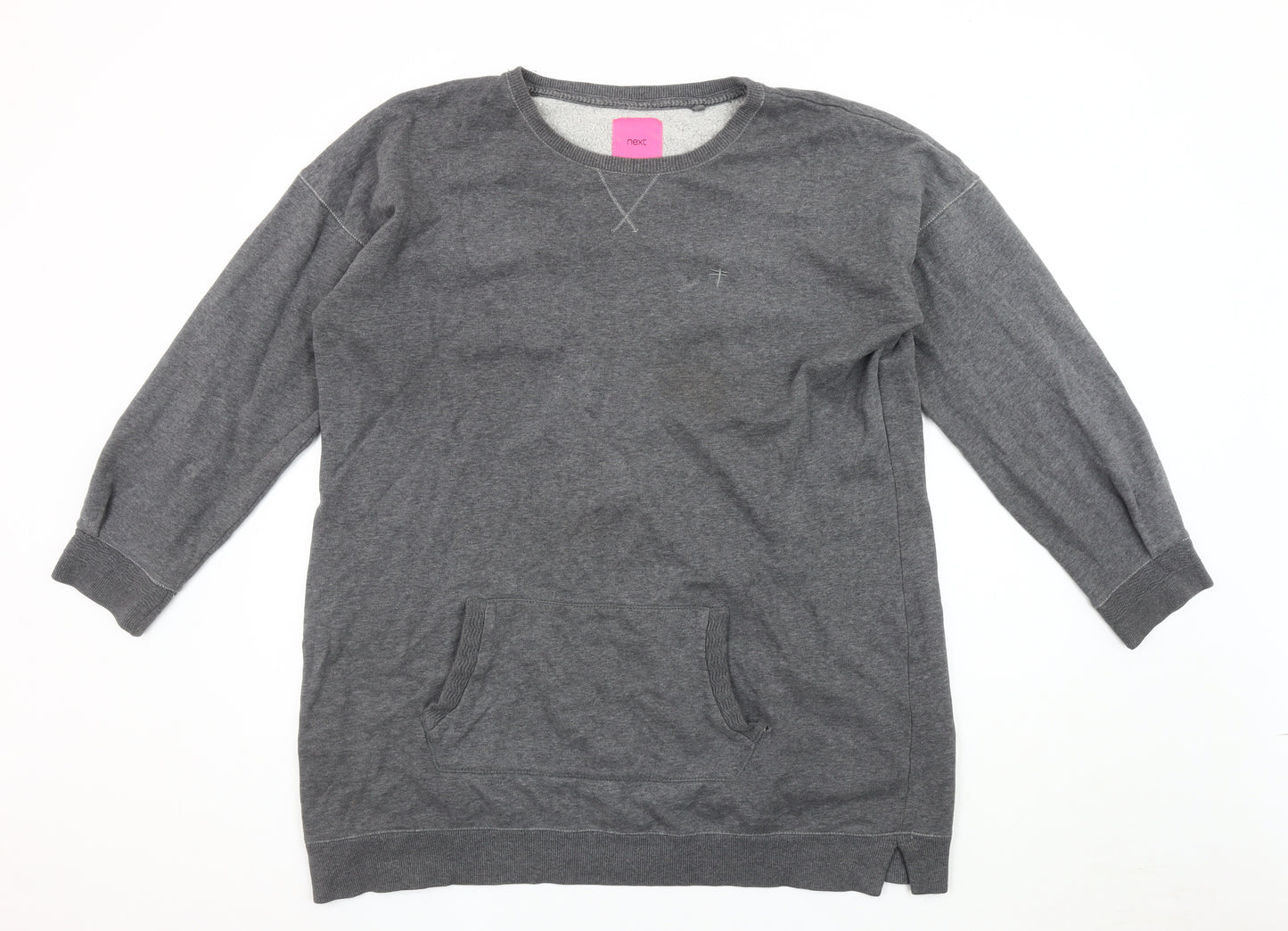 Next Men's Grey Pullover Sweatshirt L