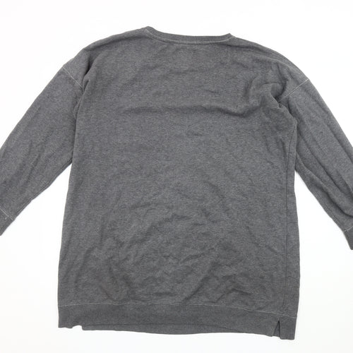 Next Men's Grey Pullover Sweatshirt L