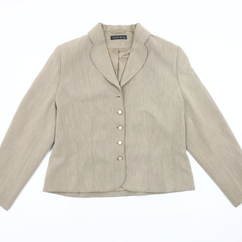 Alex & Co. Women's Beige Blazer Sz 16 Wool Blend