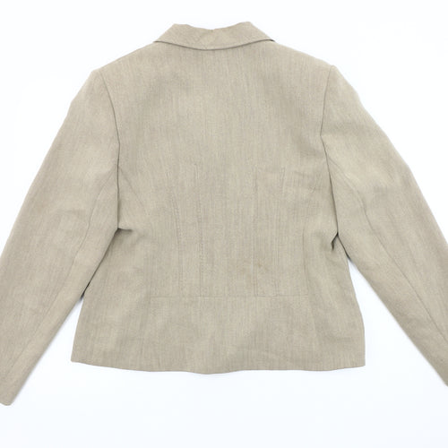 Alex & Co. Women's Beige Blazer Sz 16 Wool Blend