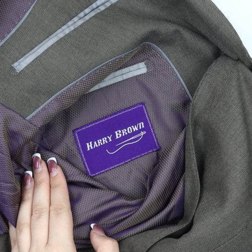 Harry Brown Men's Brown Blazer, 36R, Formal Jacket