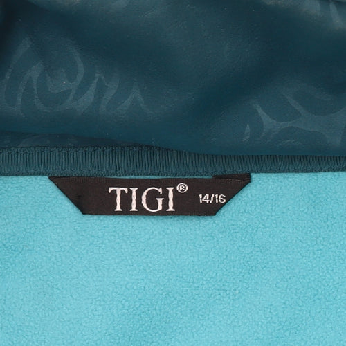 TIGI Women's Green Floral Jacket Size 14