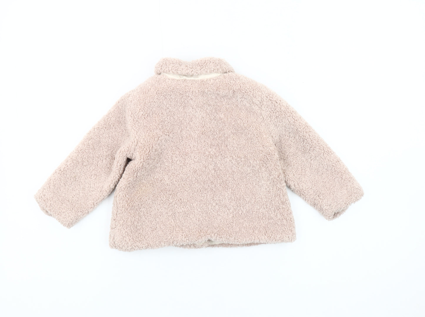 Zara Unisex Beige Coat, 12-18 Months, Lined Winter Essential