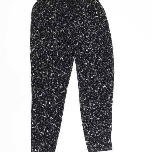 H&M Women's Black Jogger Trousers Size 8