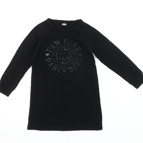 Next Girls Black Sweatshirt Dance Theme 7 Years - Stylish & Comfortable