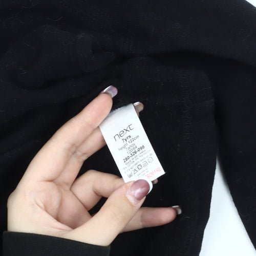 Next Girls Black Sweatshirt Dance Theme 7 Years - Stylish & Comfortable