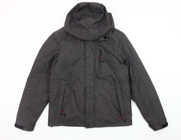 Marks and Spencer Men's Grey Hooded Puffer Jacket M