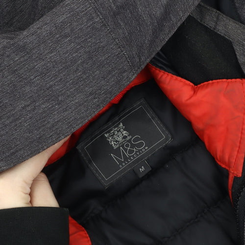 Marks and Spencer Men's Grey Hooded Puffer Jacket M