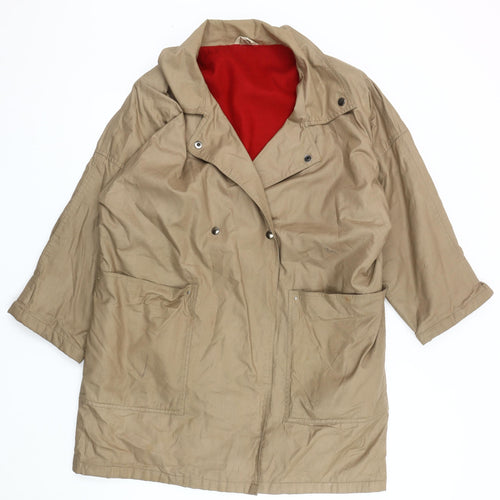 sands Women's Beige Overcoat Size 16 Classic Style