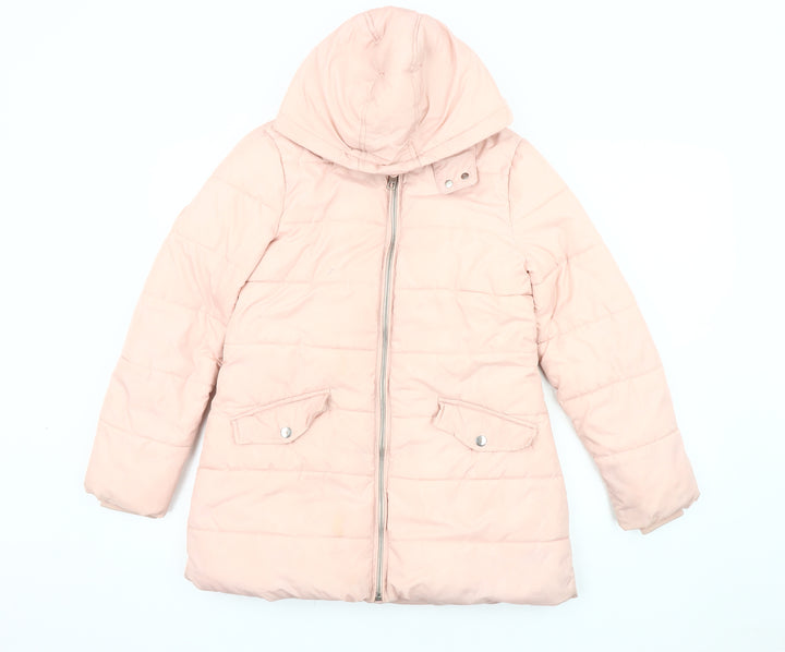 Marks and Spencer Girls Pink Puffer Jacket 10-11 Years