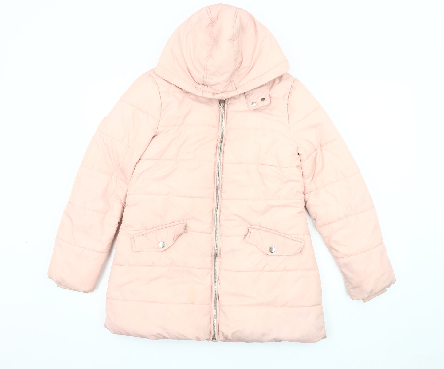 Marks and Spencer Girls Pink Puffer Jacket 10-11 Years
