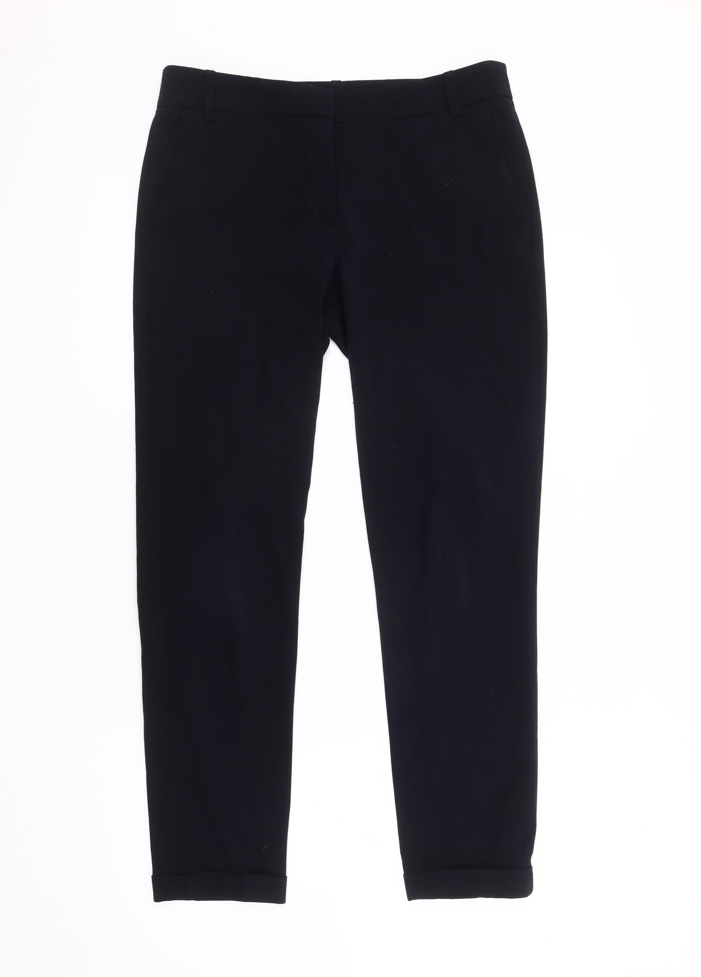 Zara Basic Black Women's Trousers, Size 10, Classic Fit