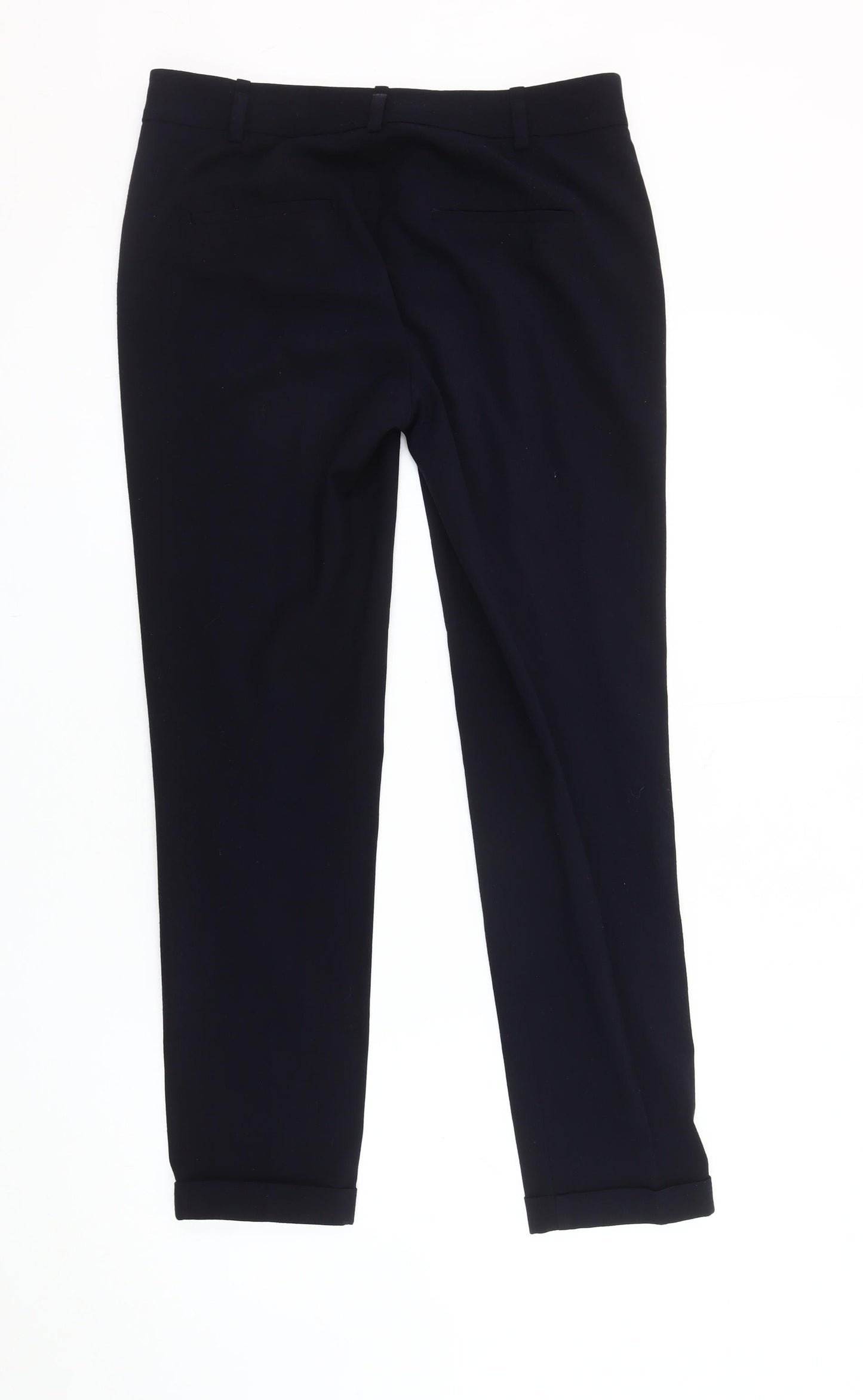 Zara Basic Black Women's Trousers, Size 10, Classic Fit