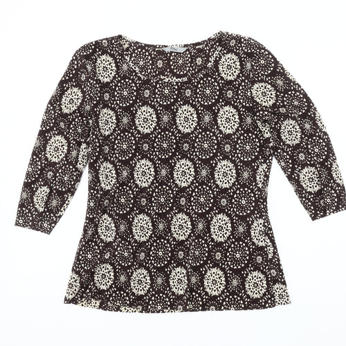 Marks and Spencer Women's Brown Geometric Top