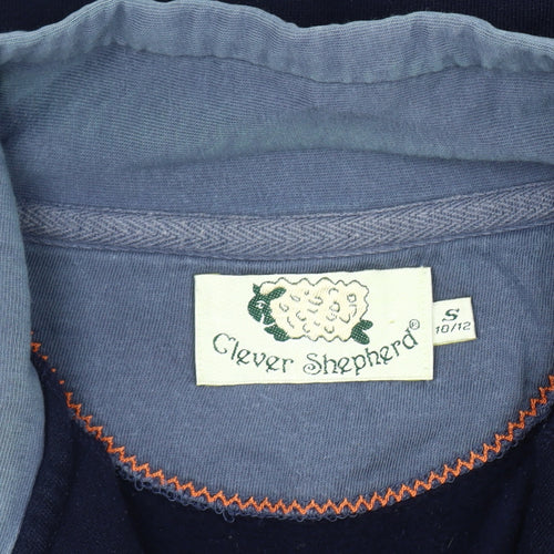 Clever Shepherd Women's Blue Pullover Sweatshirt Size 10