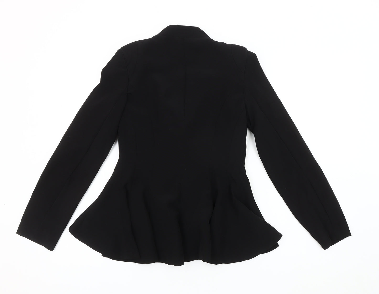 Anny Baby Black Women's Blazer M, Slim Fit, Button Accent