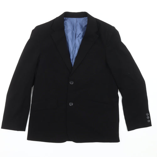 Marks and Spencer Boys Black Suit Jacket 12-13 Years Formal Wedding