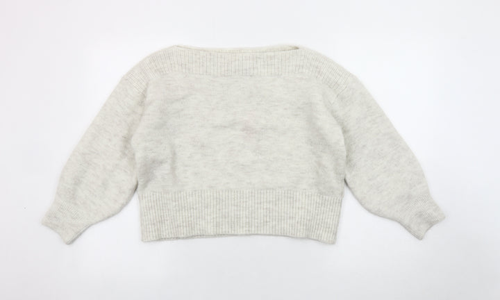 Marks and Spencer Women's Ivory Knit Jumper L
