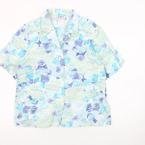 Maris Women's Multicoloured Geometric Blouse Size 14