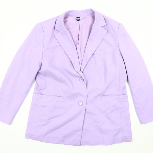 Divided Women's Purple Blazer, Size 12, Mid-Length, Casual