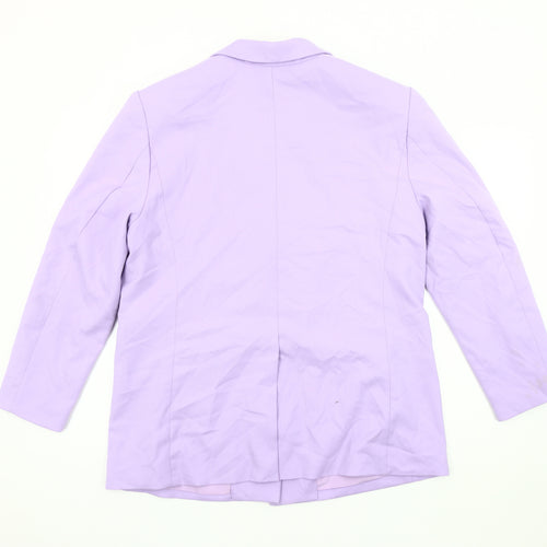 Divided Women's Purple Blazer, Size 12, Mid-Length, Casual